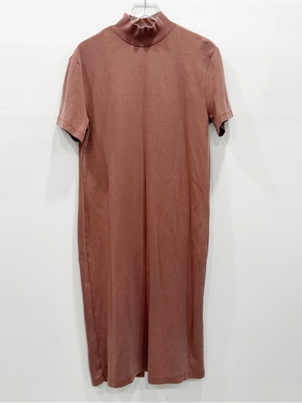 Zara High Neck Cap Sleeve Maxi Dress Casual Cotton